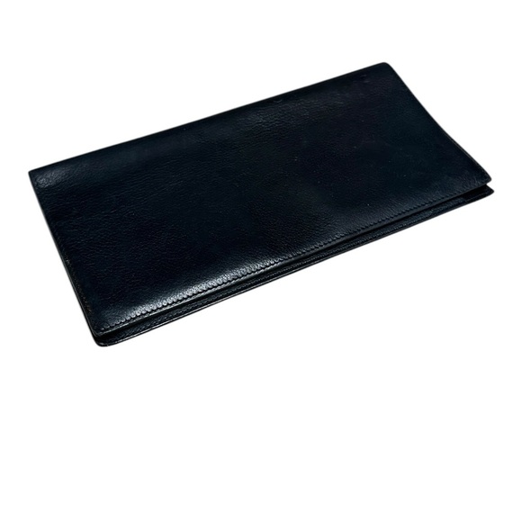 HERMES Compartment Wallet Black Leather Made in France - Picture 2 of 11